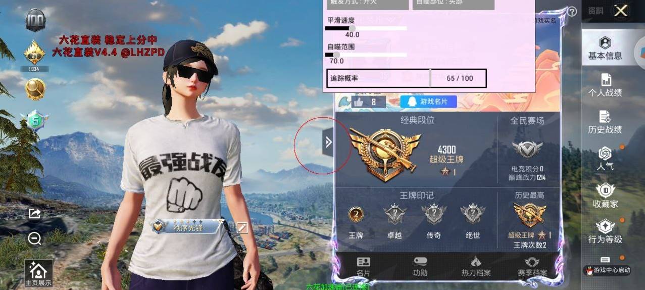 和平海岛·六花一体直装绘制自瞄子追辅助 v4.4